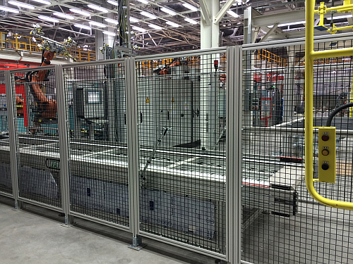 鋁合金安全防護(hù)圍欄